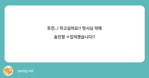 트친..! 하고싶어요!! 맛시님 덕에 솜인형 ㅇ입덕했습니다!!