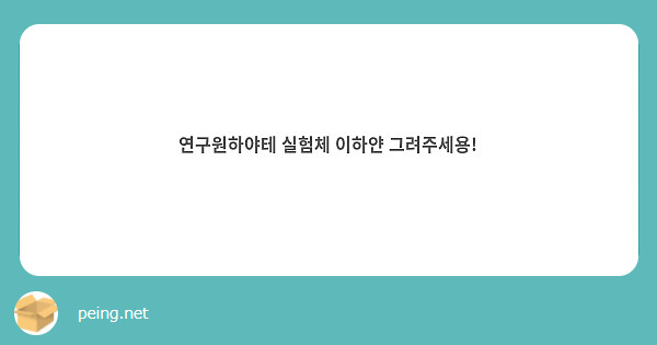 연구원하야테 실험체 이하얀 그려주세용!